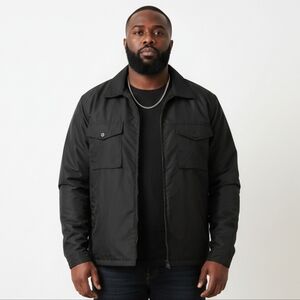 Tact Squad Men's Nylon Jacket Black W/Zipout Lining Size Large EUC